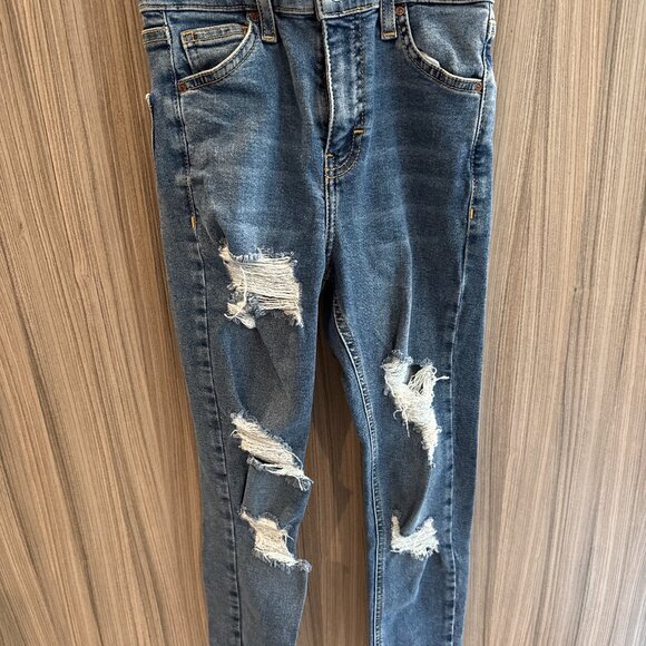 Topshop Moto Jamie Distressed Skinny Jeans W24 L30 - Picture 1 of 4